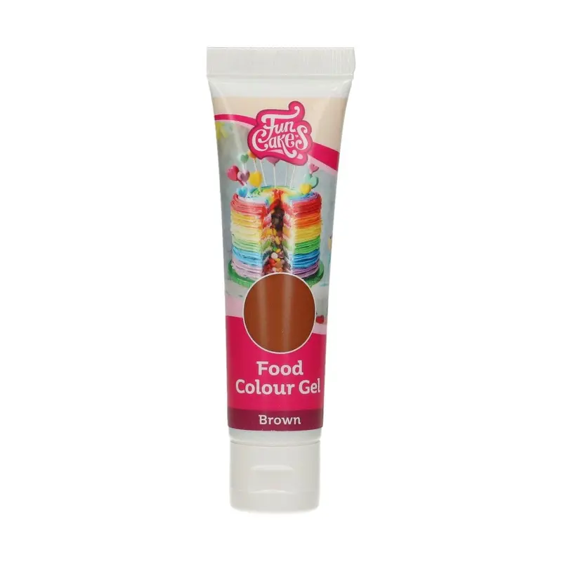 Pastafärg gelfärg Brun
