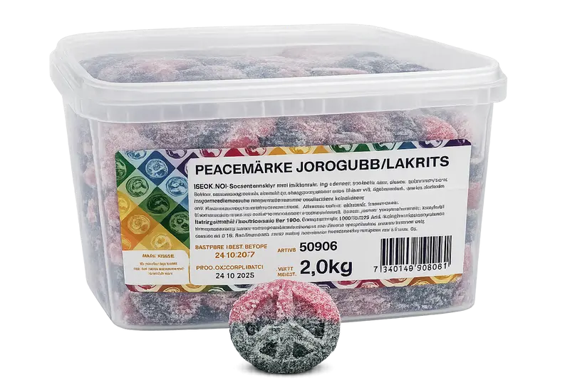 Peacemärke Jordgubb/Lakrits 2kg