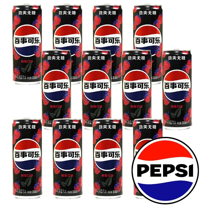 Pepsi Zero Raspberry Slim Cans 12 x 330ml
