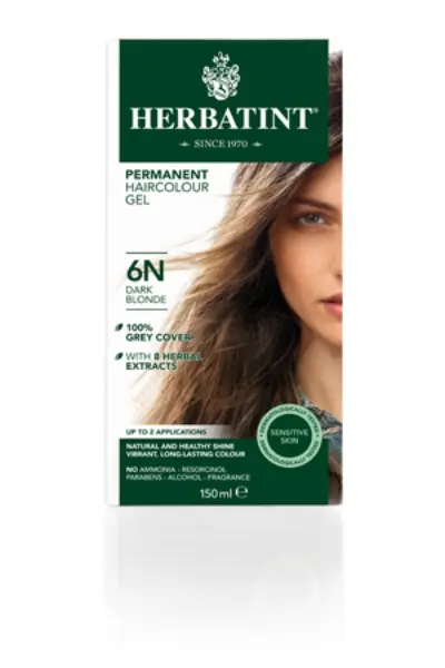 Permanent hårfärg, 6N Dark Blonde, 150 ml