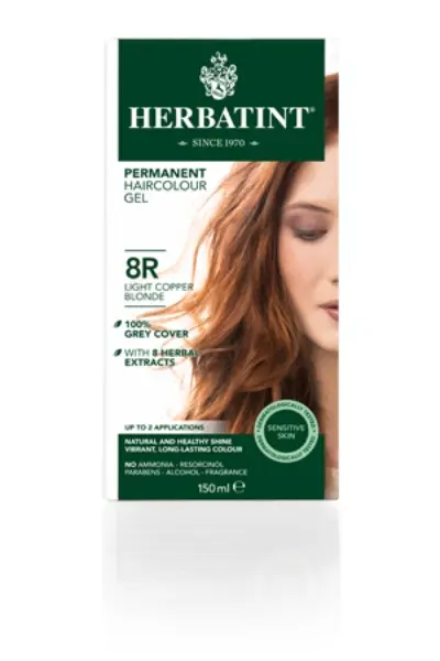 Permanent hårfärg, 8R Light Copper Blonde, 150 ml