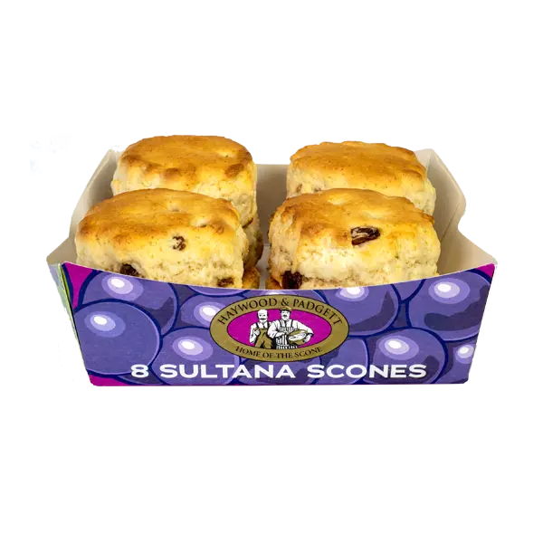 (Pick-up only) HAYWOOD AND PADGETT 8 PACK SULTANA SCONES