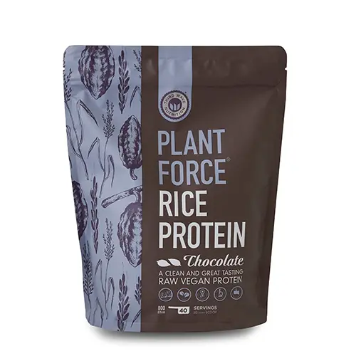 Plantforce Vegan Risproteinpulver Choklad | 800 g