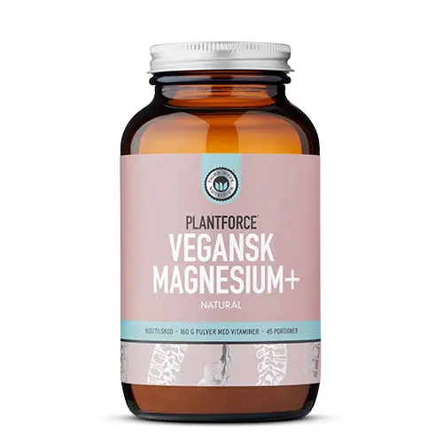 Plantforce Vegansk Magnesium + Naturligt | 160 g