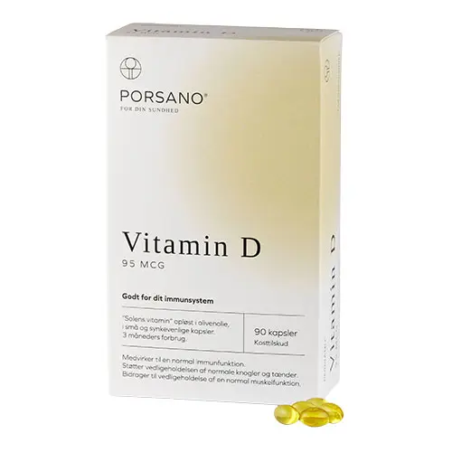 Porsano Vitamin D 95 mcg | 90 kapslar