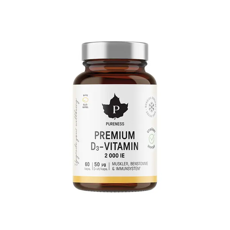 Premium D-Vitamin, 60 kapslar