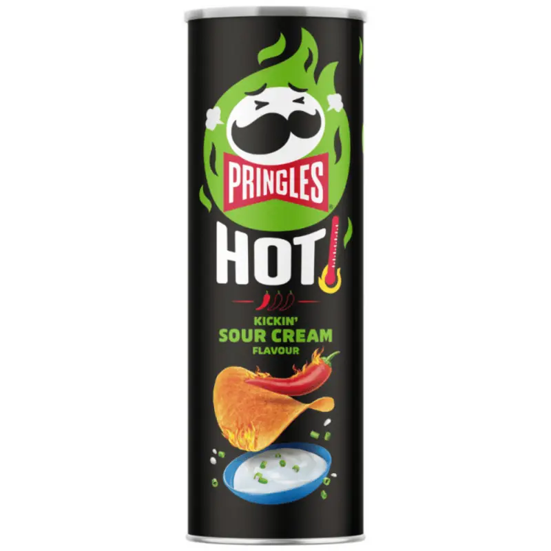 Pringles Hot Kickin Sour Cream 19 X 160 G