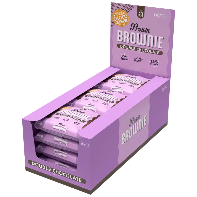 Protein Brownie Double Chocolate - 12x60g.