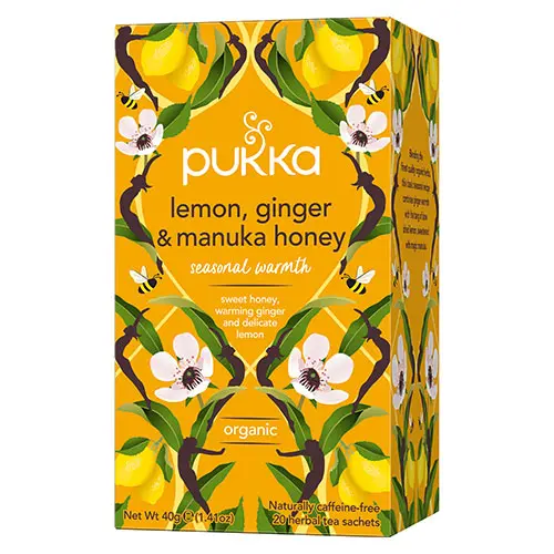 Pukka Citron, Ingefära & Manukahonung Te Ekologisk | 20 påsar