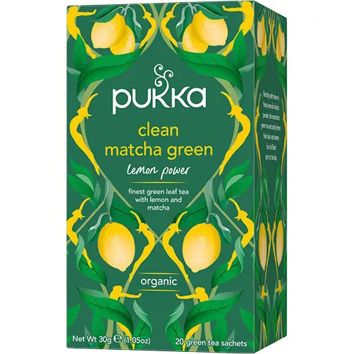 Pukka Clean Matcha Green Te | 20 påsar