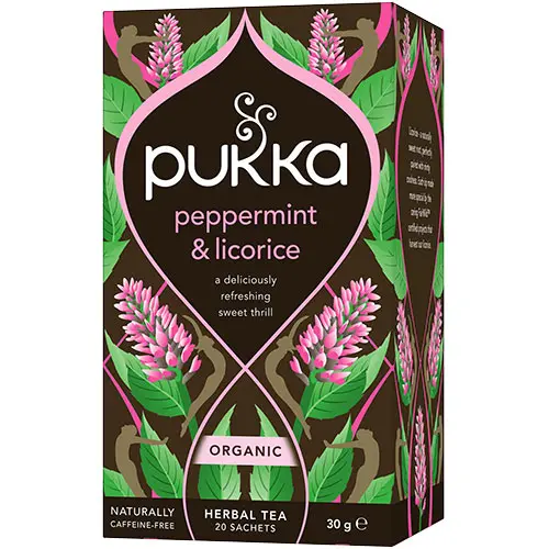 Pukka Pepparmynta & Lakrits Te Ekologisk | 20 påsar