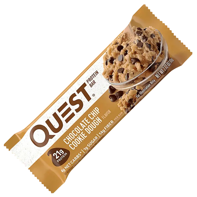 Quest Protein Bar Chocolate Chip Cookie Dough - 60g.