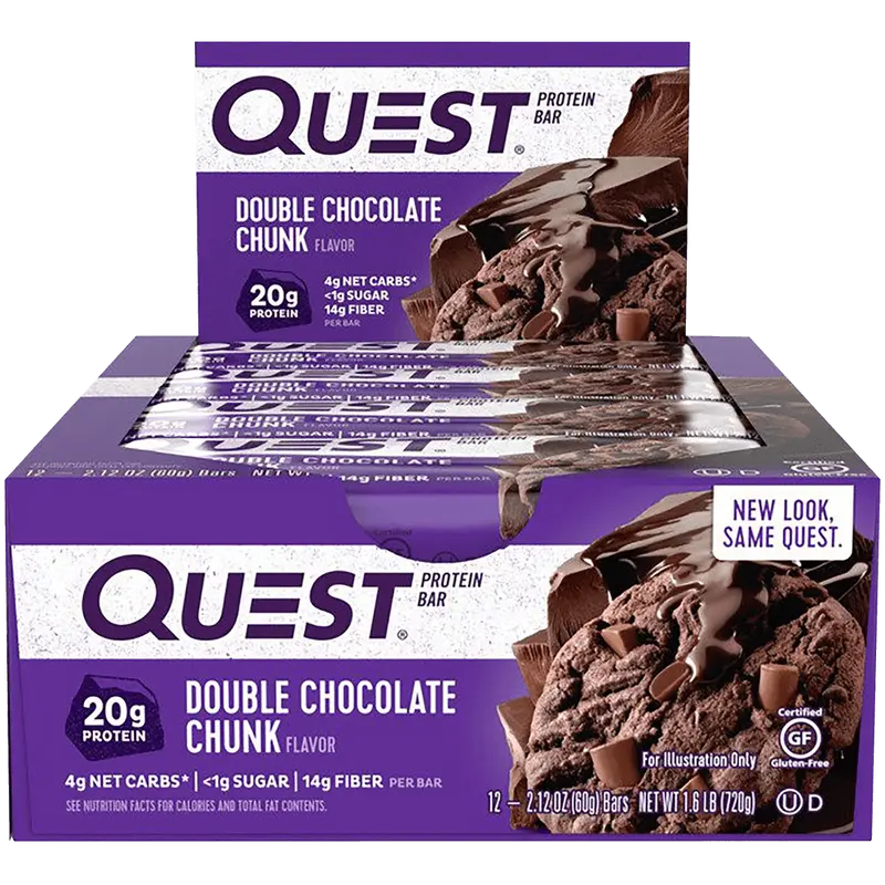 Quest Protein Bar Double Chocolate Chunk - 12x60g.