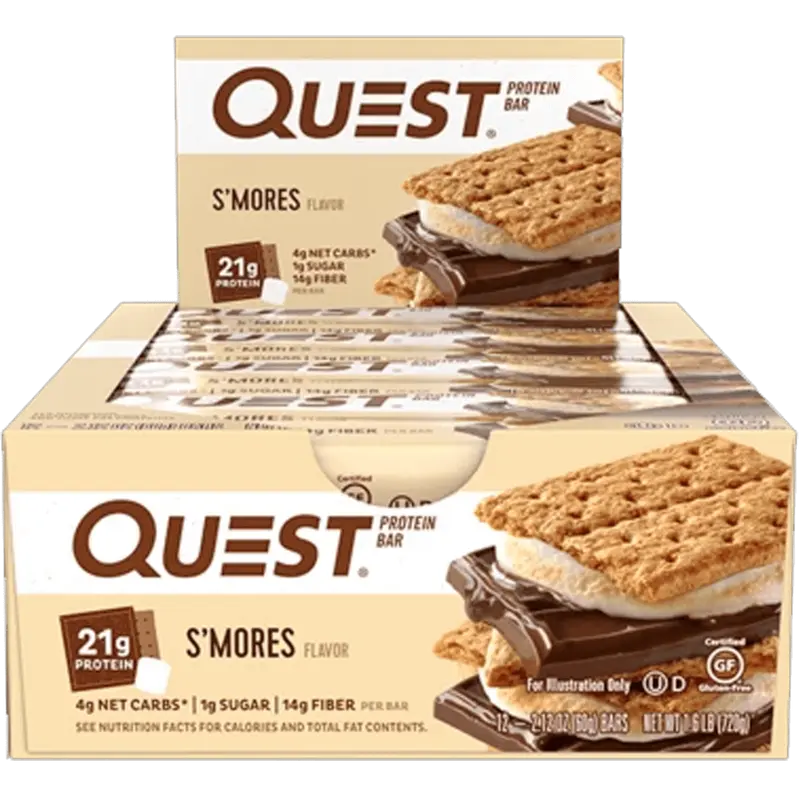 Quest Protein Bar Smores - 12x60g.