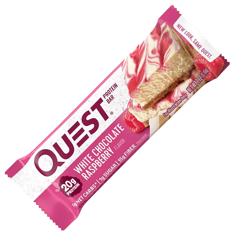 Quest Protein Bar White Chocolate Raspberry - 60g.