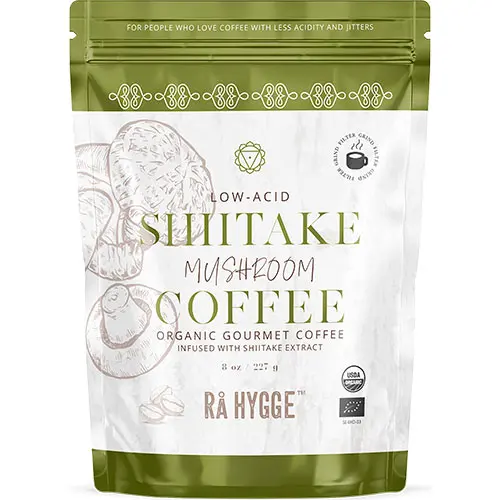 Rå Hygge Kaffe m. Shiitake Svampextrakt Ekologisk | Filtermald