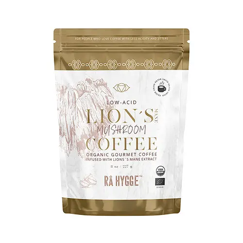 Rå Hygge Lion's Mane Svampkaffe Ekologisk | Finmald till Filterkaffe