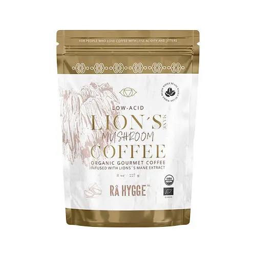 Rå Hygge Lion's Mane Svampkaffe Ekologisk | Hela Bönor