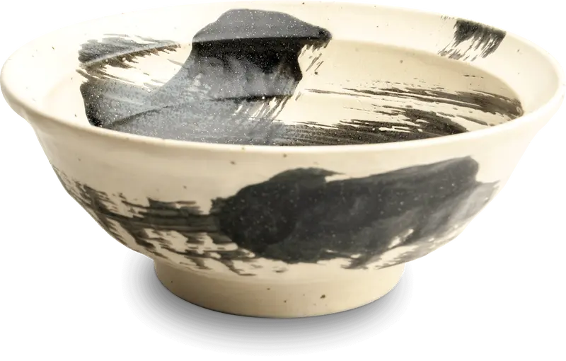 Ramenskål Vit & Svart Ø22 cm | H9 cm