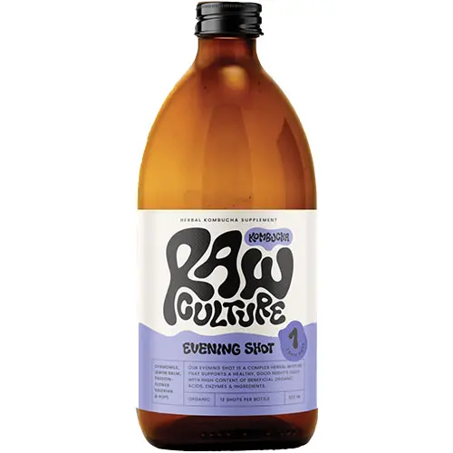 Raw Culture Kombucha Kvälls Shot Ekologisk | 500 ml