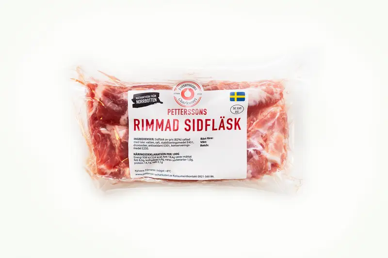 Rimmad Sidfläsk ca 400g