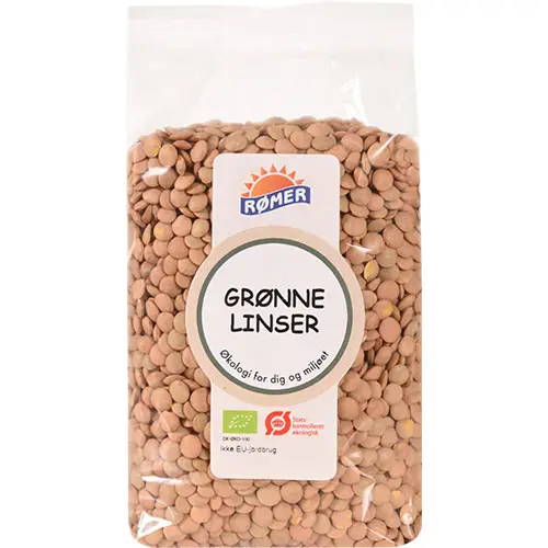 Rømer Gröna Linser Ekologisk | 500 g