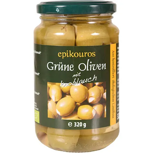 Rømer Gröna Oliver m. Vitlök Økologisk | 320 g