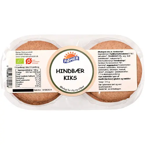 Rømer Kex m. Hallonfyllning Ekologisk | 175 g