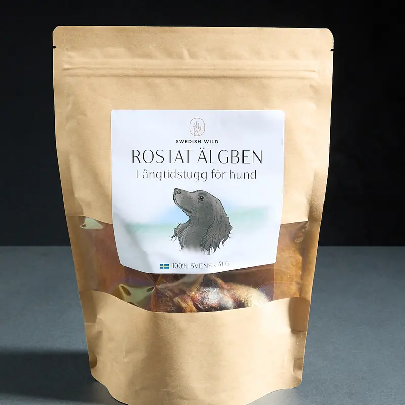 Rostat älgben - långtidstugg