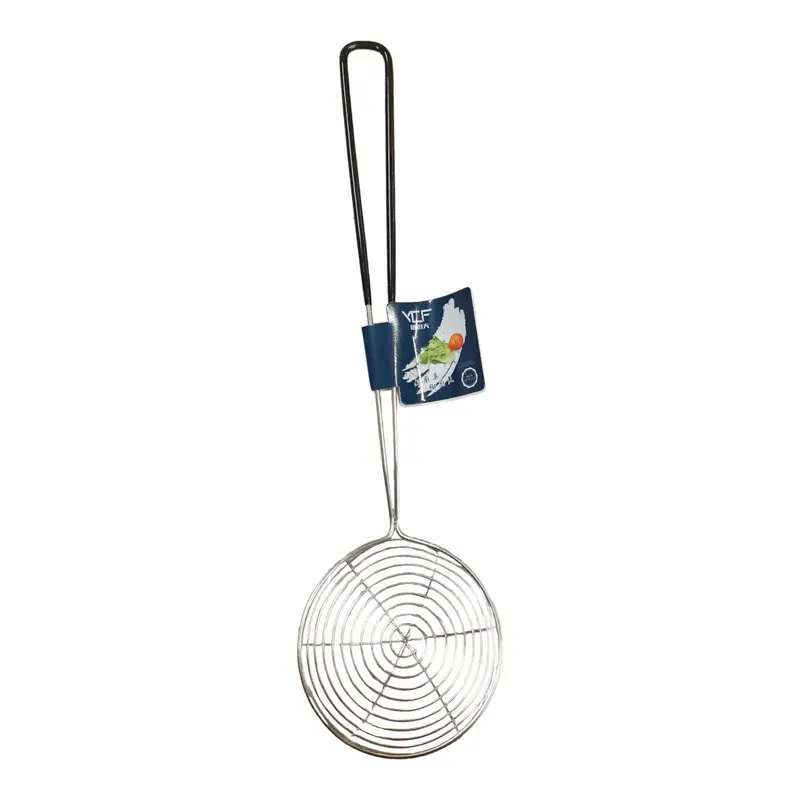 Rostfritt röd/svart hot pot slev