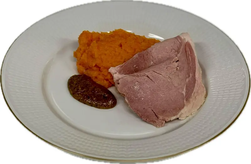 Rotmos med fläsk