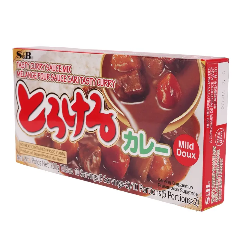 S&B Tasty Curry Sauce Mix Mild 200g