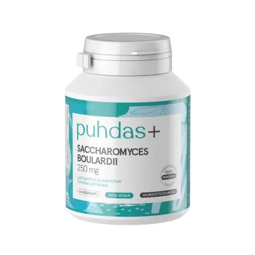 Saccharomyces boulardii, 250mg, 60 kaps, 30 g