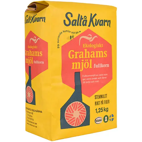 Saltå kvarn Grahamsmjöl Ekologisk Saltå Kvarn | 1250 g
