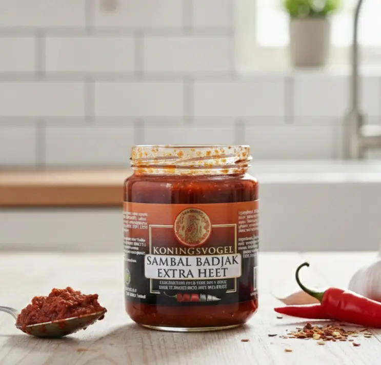 Sambal Badjak extra het 280g, Koningsvogel