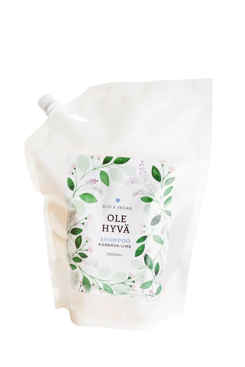 Schampo, ljung-lime, 1000 ml påfyllningspåse