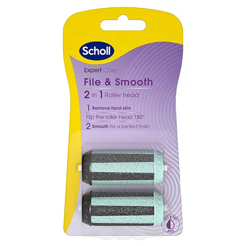 Scholl Fil & Slät 2-i-1 Rullhuvud