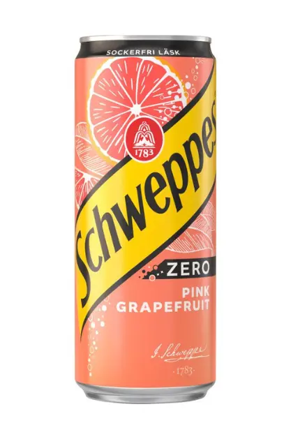 Schweppes Zero Pink Grapefrukt 33cl 20-pack