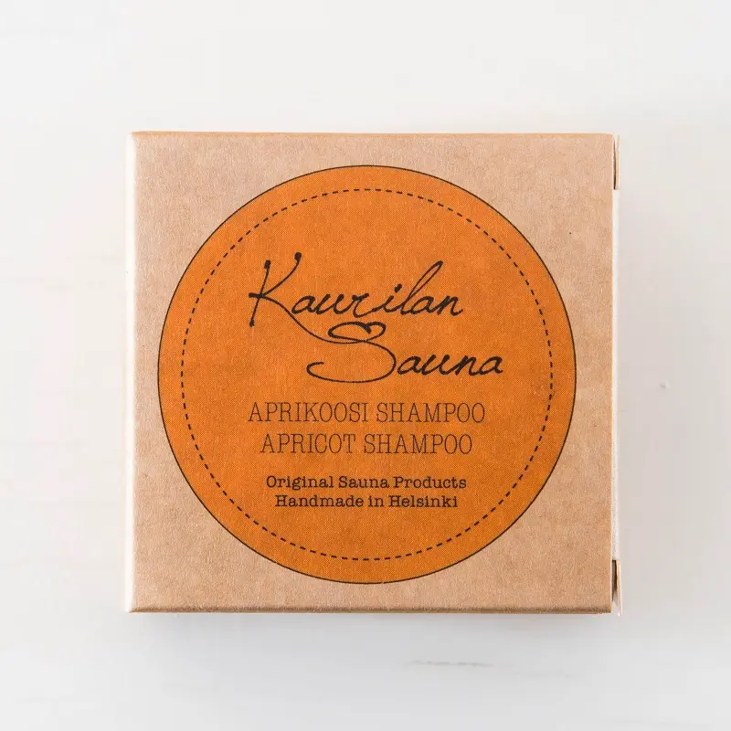 Shampoo bar, aprikos (kartongförpackning), 90 g