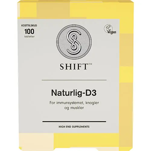 SHIFT Naturlig D3 | 100 tabletter