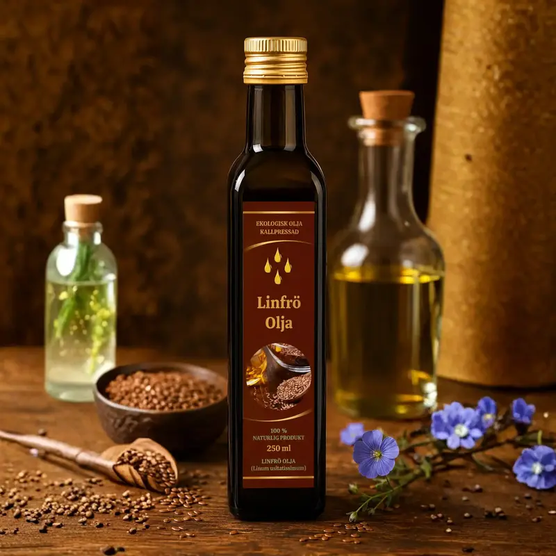 Shirdell Linfröolja 250ml – Kallpressad & Näringsrik Linfröolja
