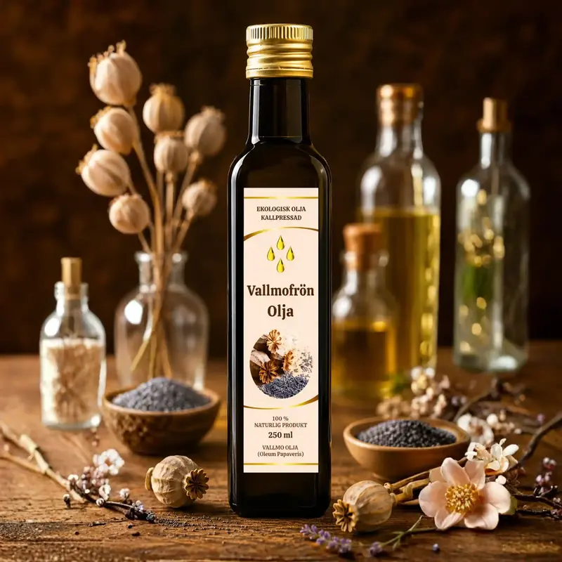 Shirdell Vallmofröolja 250ml – Kallpressad Delikatess- & Hälsoolja