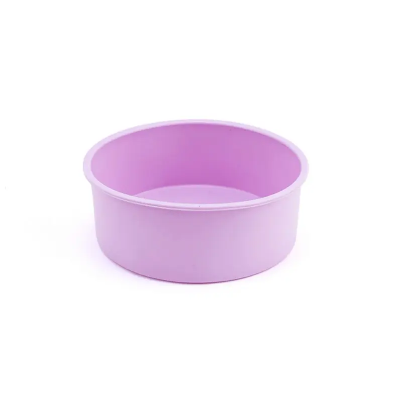 Silikonform bakform Rund 10 cm Lila