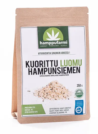 Skalade hampafrön, 250 g