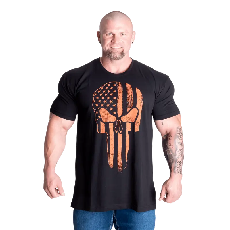 Skull Standard Tee - Black/Flame