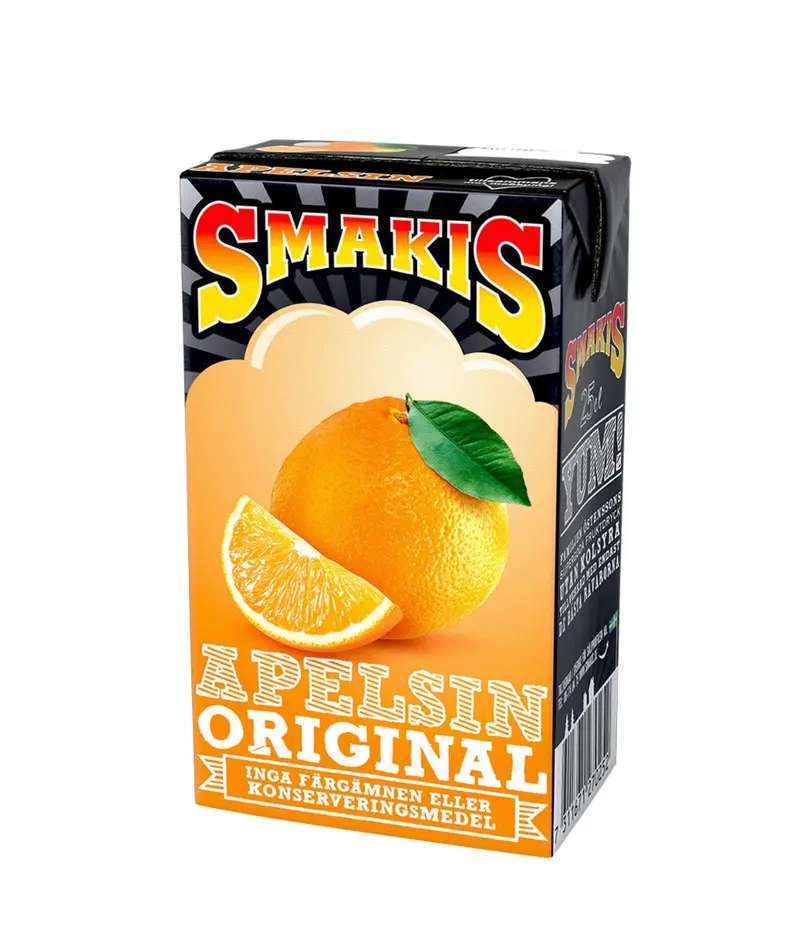 Smakis Apelsin 25cl tetra 27-pack