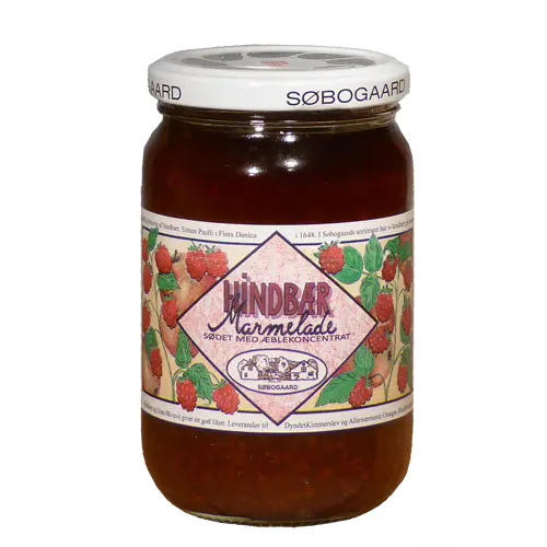 Søbogaard Hallonsylt Ekologisk sötad med äpple | 390 g