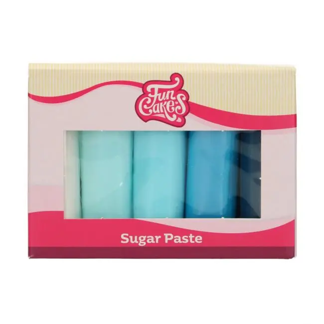 Sockerpasta set Blå 5x100 g
