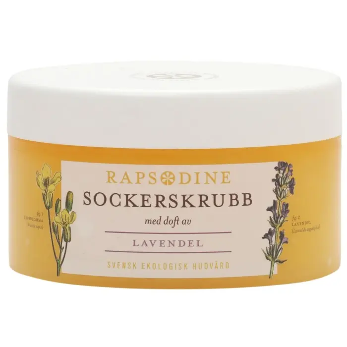 Sockerskrubb med doft av lavendel