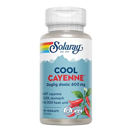 Solaray Cool Cayenne | 90 kapslar